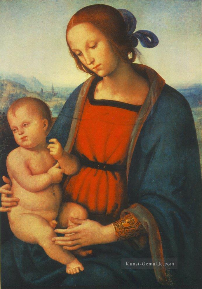 Madonna mit Kind 1501 Renaissance Pietro Perugino Ölgemälde